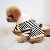 Matching Striped Dog Hoodie