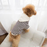 Matching Striped Dog Hoodie